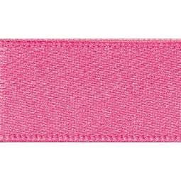 15mm x 20m Double Faced Poly Satin Ribbon Roll - Hot Pink