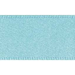 25mm x 20m Double Faced Poly Satin Ribbon Roll - Turquoise