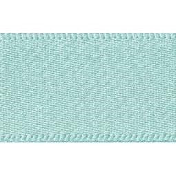 25mm x 20m Double Faced Poly Satin Ribbon Roll - Aqua