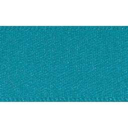 25mm x 20m Double Faced Poly Satin Ribbon Roll - Malibu Blue