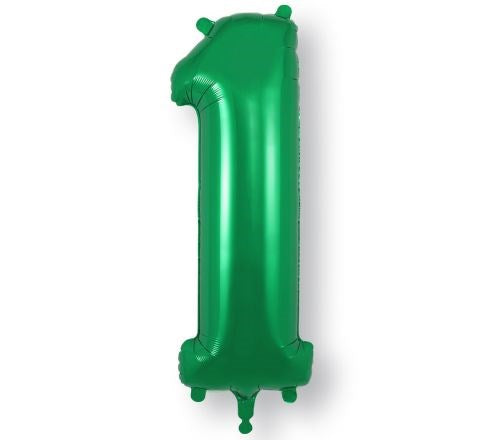 34" 1 Green Foil Balloon