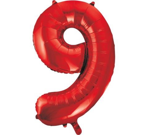 34" 9 RED Balloon