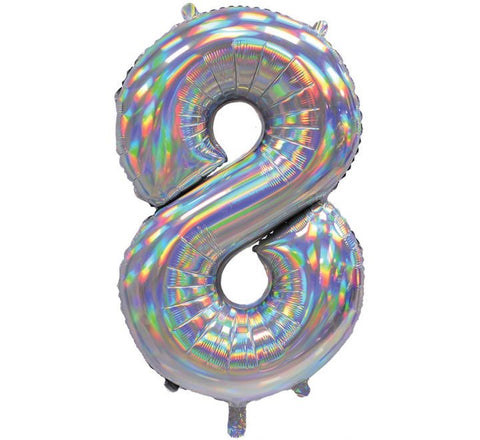 30" 8 SILVER Balloon