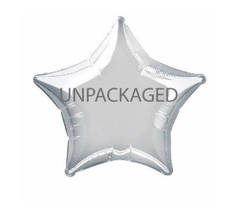 20in Silver Star Foil Balloon