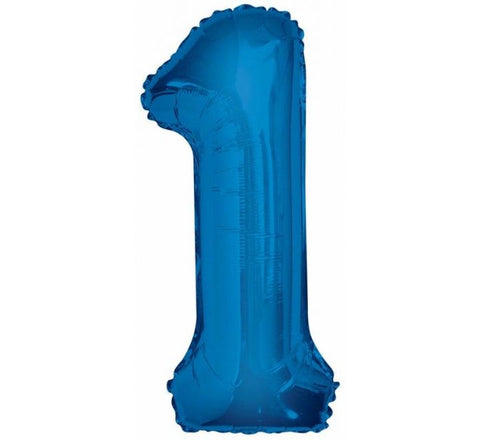 34" 1 Blue Foil Balloon