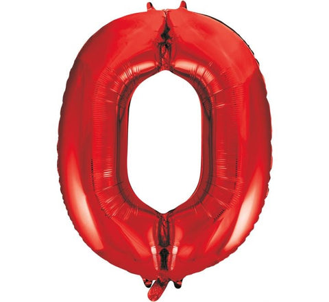 34" 0 Red Foil Balloon