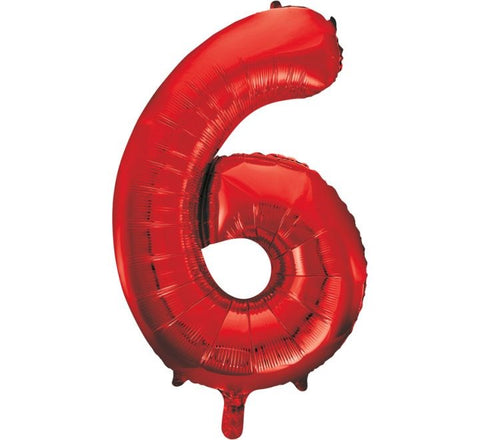 34" 6 RED Balloon