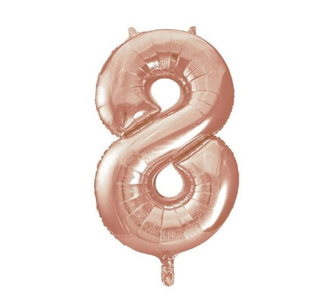 34" 8 Rose Gold Foil Balloon