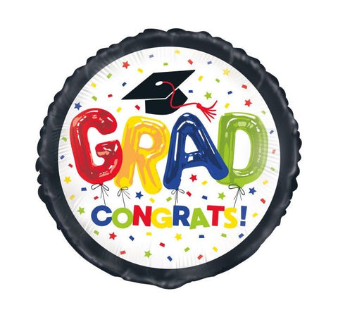 18in Glitter Graduation Foil Balloon