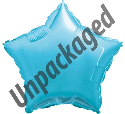 18in Baby Blue Star Foil Balloon