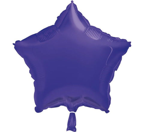 18IN DEEP PURPLE STAR SHAPED FOIL BALLOON