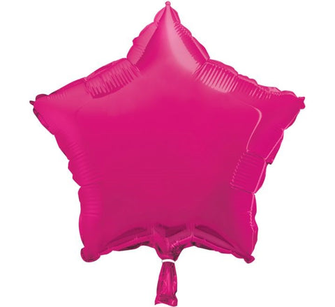 18in Hot Pink Star Foil Balloon