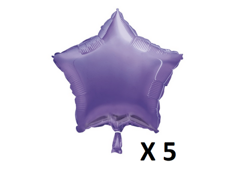 18IN LAVENDER STAR SHAPED FOIL BALLOON