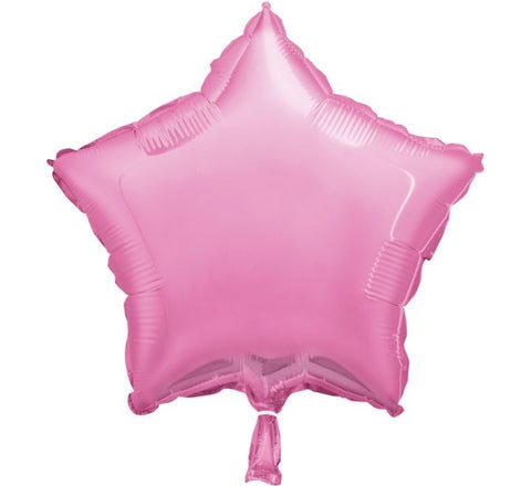 18in Pink Star Foil Balloon