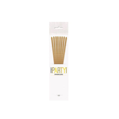 7in Gold Sparklers Pack of 8