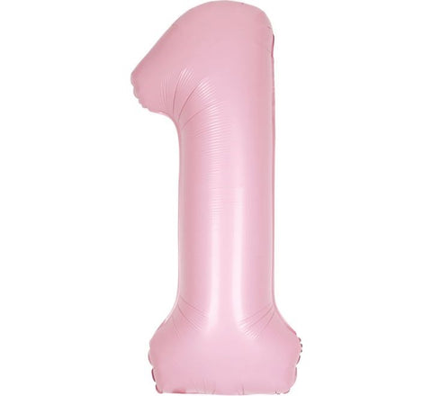 34" 1 Baby pink Foil Balloon