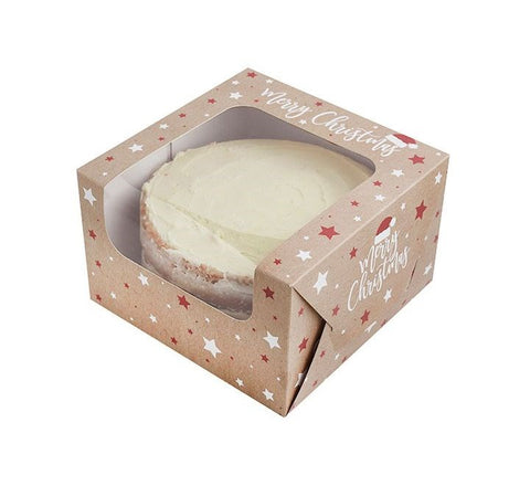 8in CHRISTMAS CAKE BOX