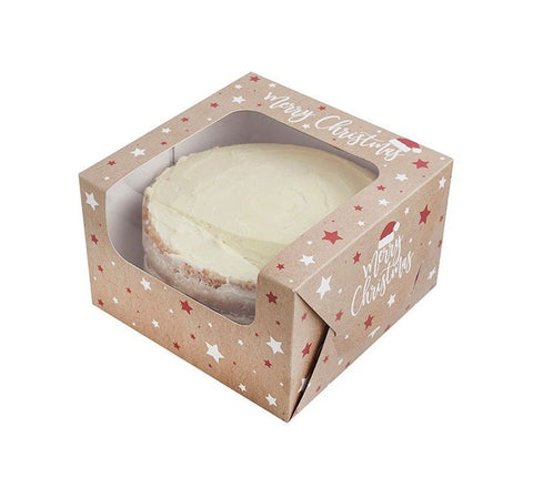 7" CHRISTMAS CAKE BOXES