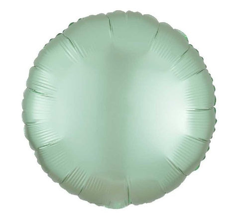 18in Mint Green Satin Luxe Circle Foil Balloon