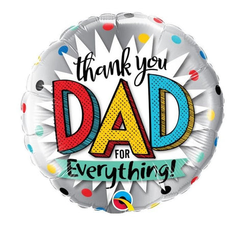 18" Thank you Dad Foil Balloon