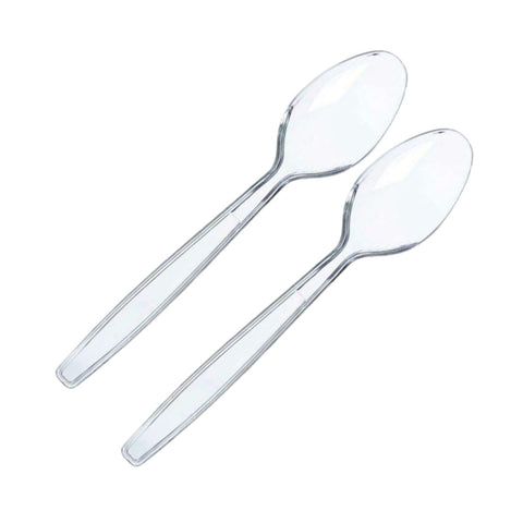 Clear Heavy Duty Teaspoons (Pack of 100)