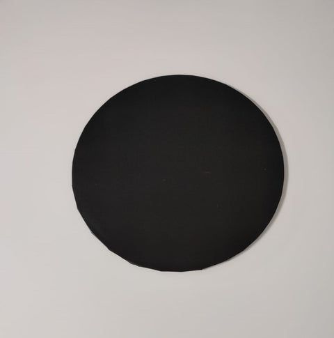 8" Round Masonite Board 3mm - Black