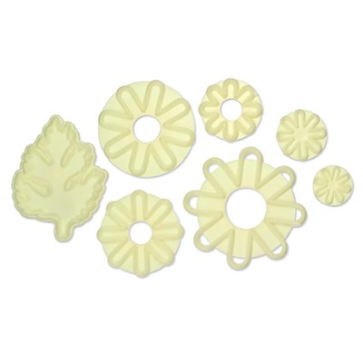 JEM Floral Cutters - Chrysanthemum Daisies & Leaf Set of 7