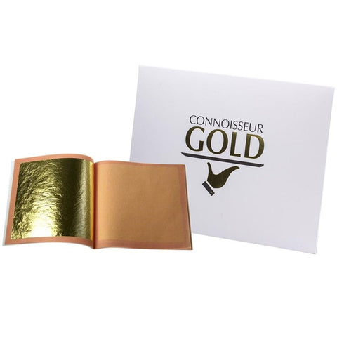 24ct Pure Edible Gold Leaf Transfer Sheet 80 x 80mm - Pack of 10