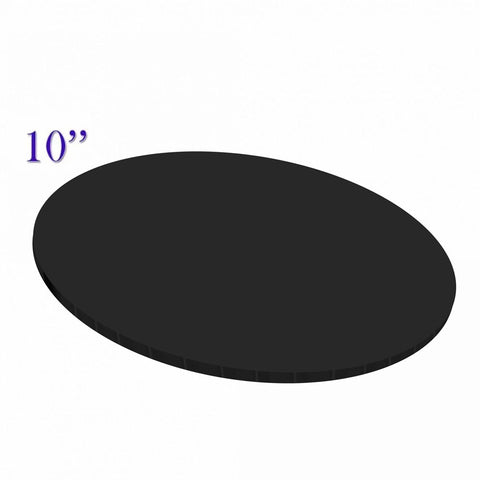10" Round Masonite Boards - Black 3MM (Pack of 5)