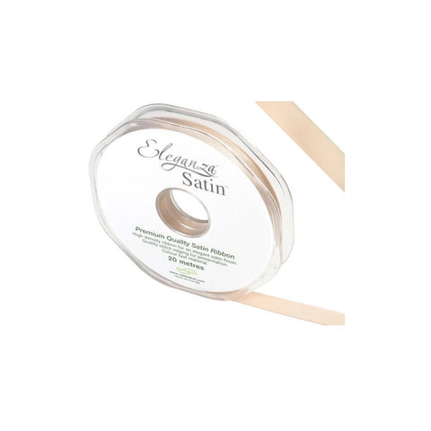 10mm Champagne Gold Eleganza Double Faced Satin (20M) Roll