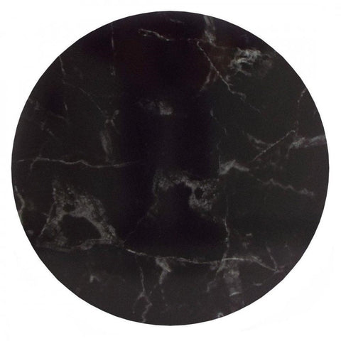 12" Black Marble Round Masonite Cake Board (4mm)