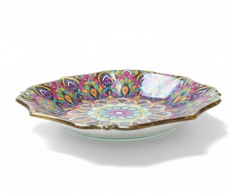 7" Bohemia Floral Paper Plates, 5 Pack