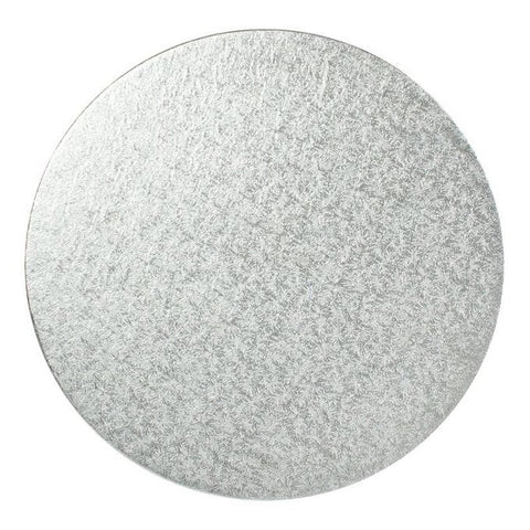 12" Round Double Thick Card - Silver