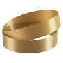 15mm x 20m Double Faced Poly Satin Ribbon Roll - Old Gold