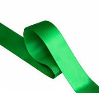 25mm x 20m Double Faced Poly Satin Ribbon Roll - Emerald Green