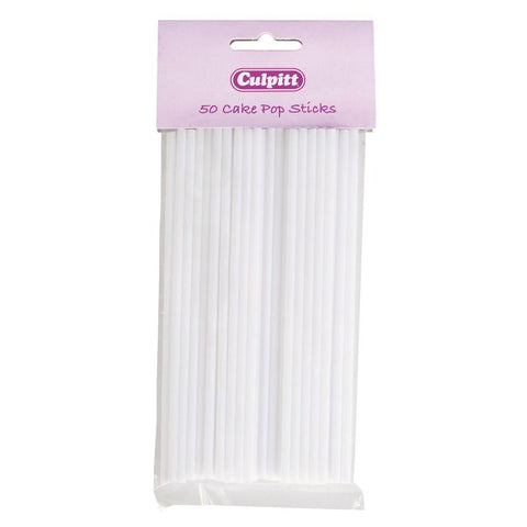 White Cake Pop Sticks (Pack of 50)