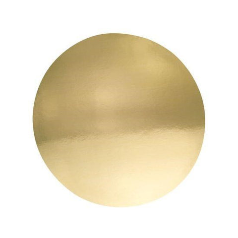 6 inch Round Gold Card