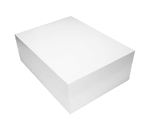 16" x 12" Rectangle Cake Box with Lid – Sturdy, Food-Safe Box for Large Cakes