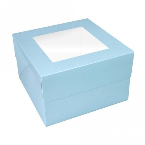 Baby Blue Cake Box With Window