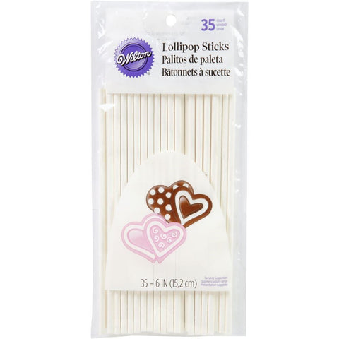 Wilton 6" Lollipop Sticks - Pack of 35