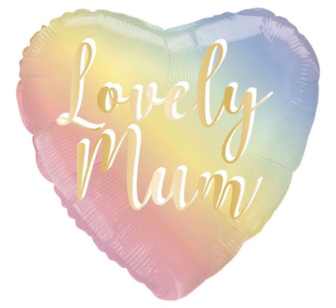 18" Lovely Mum Ombre Foil Balloon