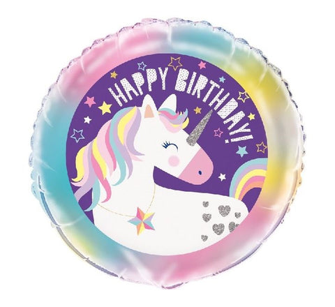 18" Unicorn Foil Balloon