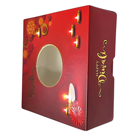 4x4x2" Diwali Sweet Box, 125g, 10 Pack