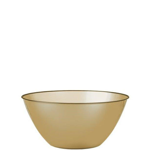 Gold Plastic Serving Bowl - 1.8L