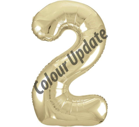 34" 2 Gold Foil Balloon