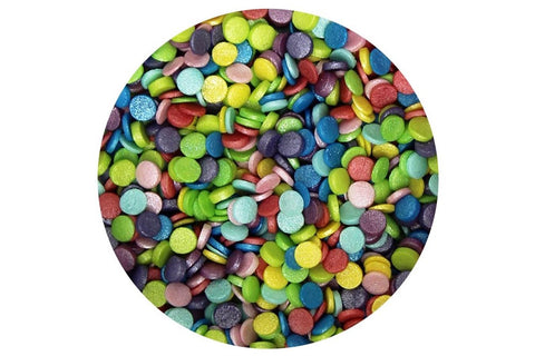 Glimmer Sugar Confetti - Rainbow Mix 70g []