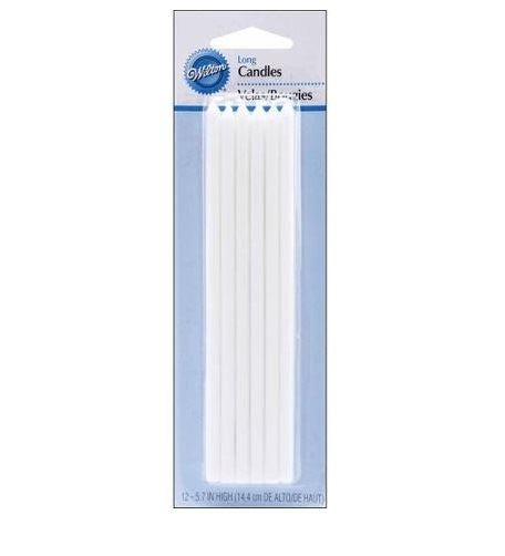 Wilton Long White Birthday Candles []