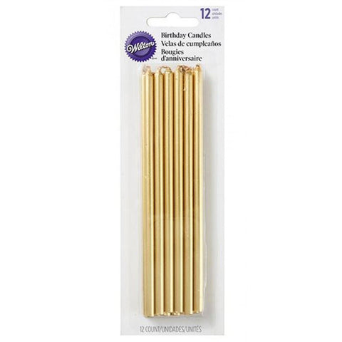 Wilton Gold Long Birthday Candles []