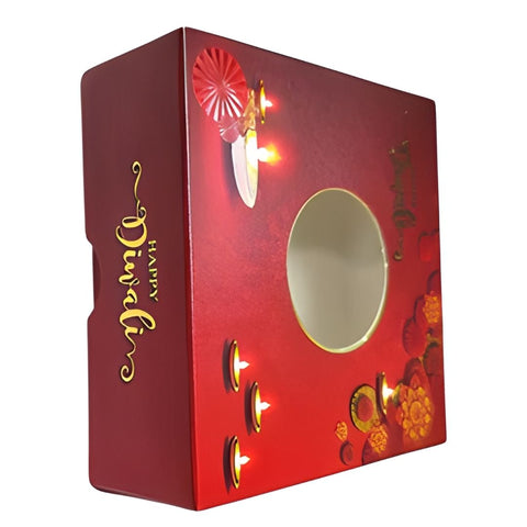 4x4x2" Diwali Sweet Box, 125g, 10 Pack