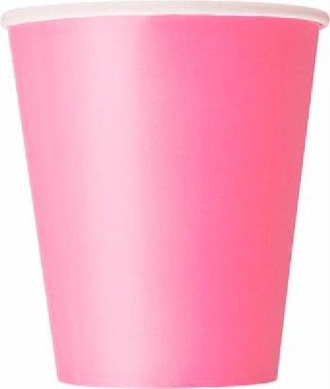 9oz Hot Pink Cups (Pack of 14)